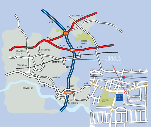 Map of Cirrus Court